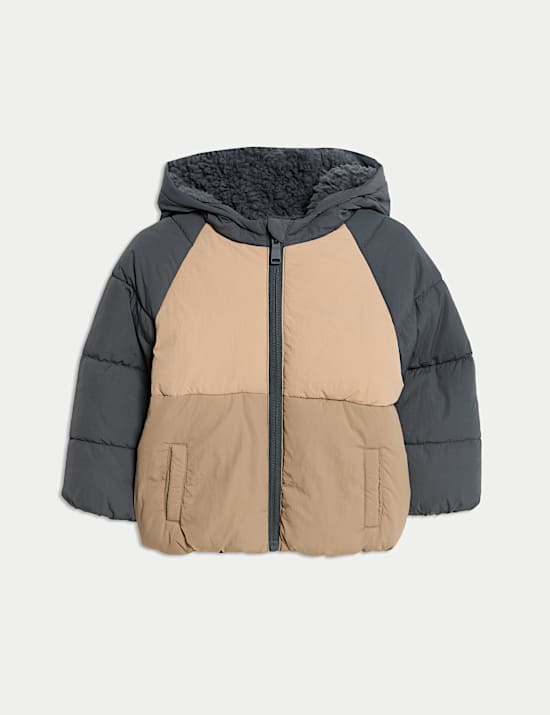 Colour Block Midweight Padded Coat (0-3 Yrs)