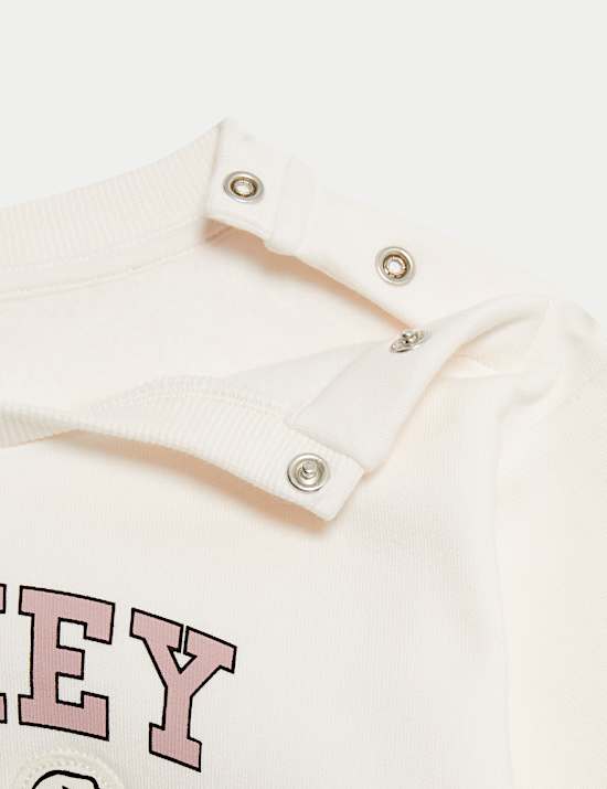 2pc Cotton Rich Mickey Mouse&trade; Outfit (0-3 Yrs)