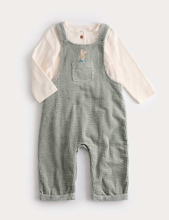 2-tlg. Peter Rabbit™ Outfit mit Kordlatzhose und Oberteil (0 M –3 J.)