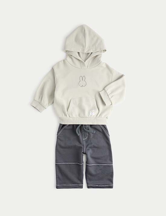 2pc Cotton Rich Miffy™ Hoodie Outfit (0-3 Yrs)