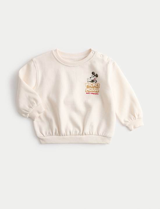 Cotton Rich Mickey Mouse™ Sweatshirt (0-3 Yrs)