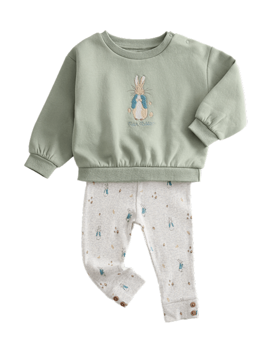 2pc Cotton Rich Peter Rabbit™ Sweat Outfit (0-3 Yrs)