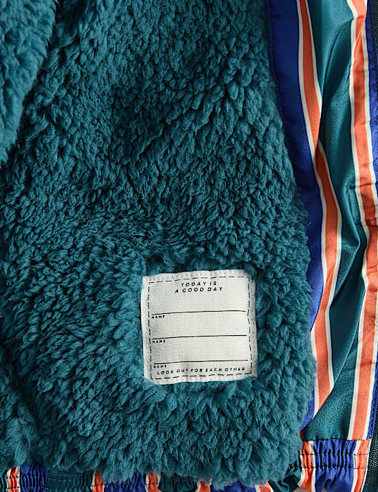 Midweight Padded Striped Coat (0-5 Yrs)