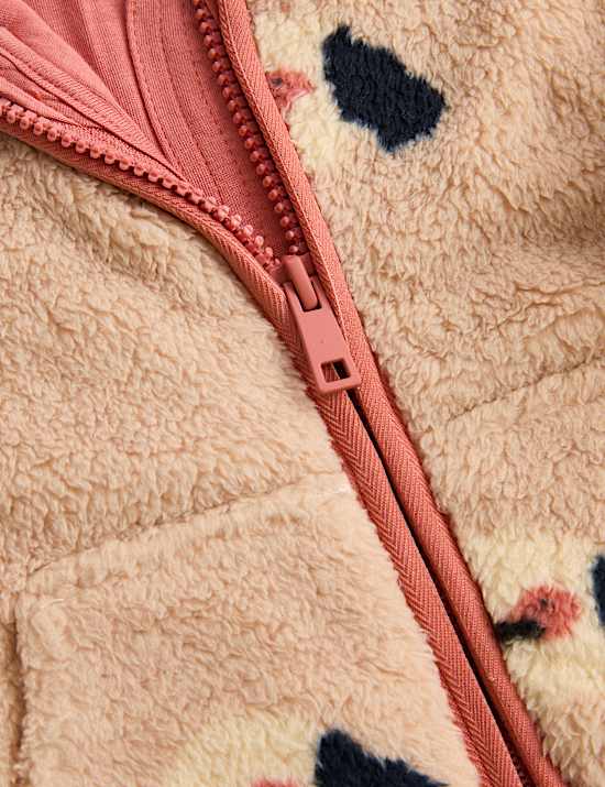 Jacke aus Teddy-Fleece &bdquo;Hund&ldquo; (0&ndash;5 Jahre)