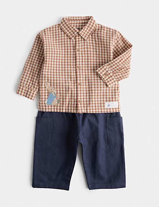 Ensemble 2 pi&egrave;ces 100 % coton &agrave; motif Peter Rabbit&trade; (jusqu&rsquo;au 3\n            ans)