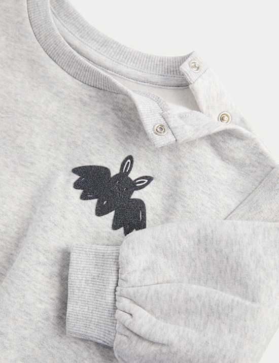 2pc Cotton Rich Too Cute To Spook Jersey Outfit (0 Mths-6 Yrs)