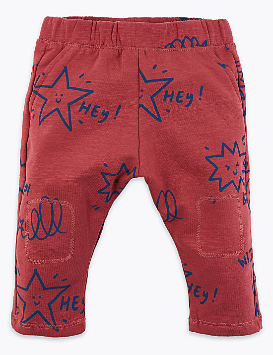 Hey Star Print Joggers