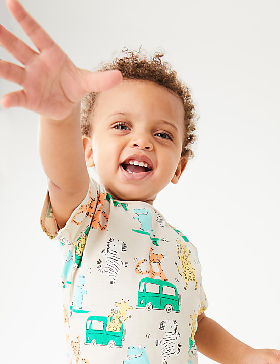 Pure Cotton Animal Print T-Shirt