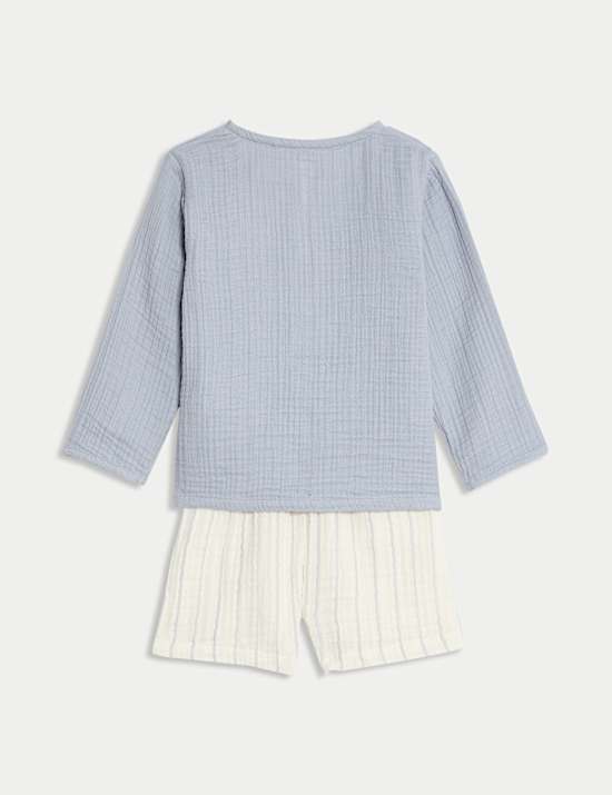 2pc Pure Cotton Top & Shorts Outfit (0-3 Yrs)