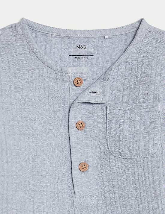 2pc Pure Cotton Top & Shorts Outfit (0-3 Yrs)