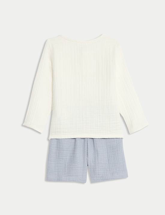2pc Pure Cotton Top & Shorts Outfit (0-3 Yrs)