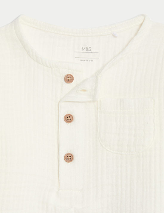 2pc Pure Cotton Top & Shorts Outfit (0-3 Yrs)