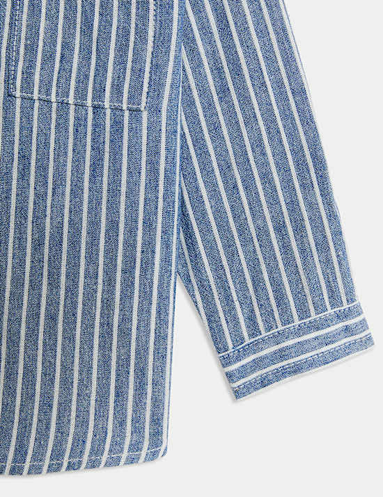 Cotton Rich Striped Shirt (0 - 6 Yrs)