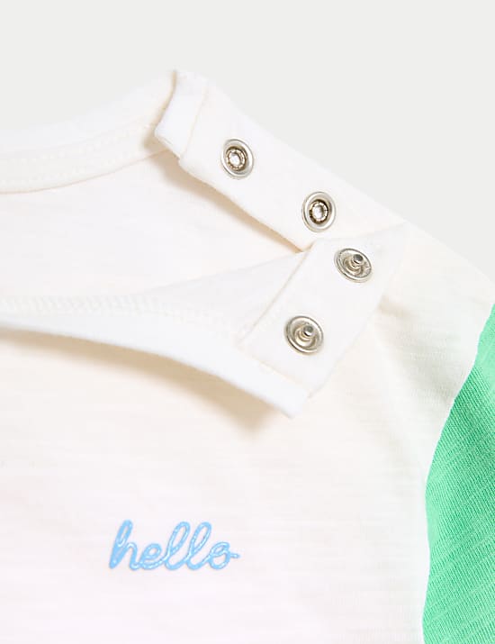 3pk Pure Cotton Beach T-Shirts (0-3 Yrs)