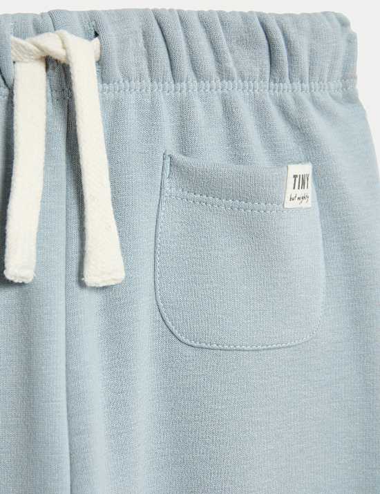 Cotton Blend Fleece Lined Joggers (0-3 Yrs)