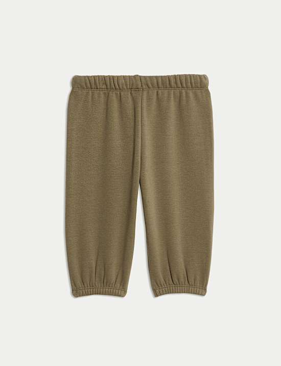 Cotton Blend Fleece Lined Joggers (0-3 Yrs)