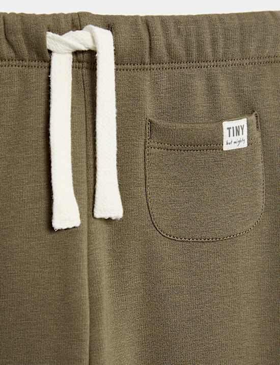 Cotton Blend Fleece Lined Joggers (0-3 Yrs)