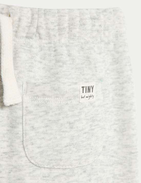 Jogginghose aus Baumwollmischgewebe mit Fleecefutter (0–3 J.)