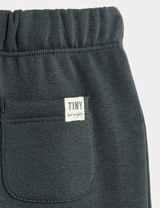 Cotton Blend Fleece Lined Joggers (0-3 Yrs)