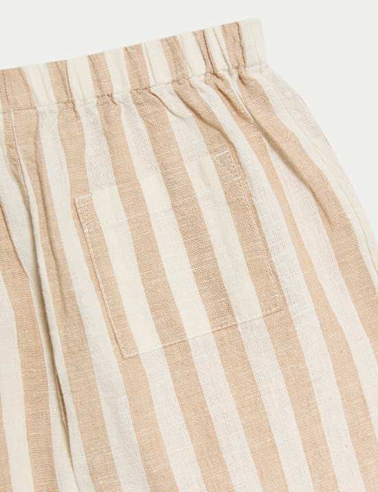 Cotton Rich Striped Trousers (0-3 Yrs)