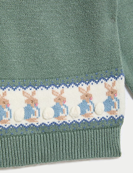 2pc Peter Rabbit&trade; Knitted Fair Isle Outfit (0-3 Yrs)
