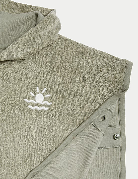 Frottee-Poncho aus reiner Baumwolle Sonne (0–36 M.)