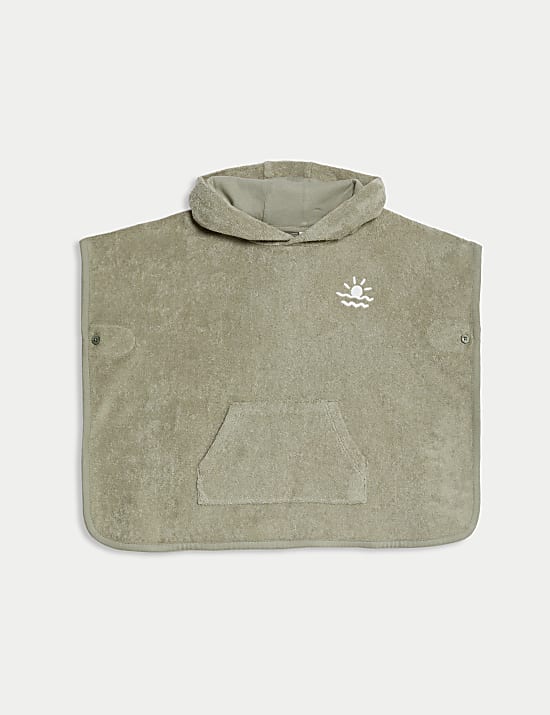 Pure Cotton Sun Towelling Poncho (0-36 Mths)