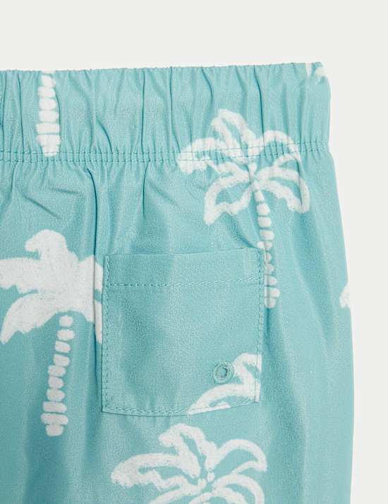 Ensemble 2 maillots de corps de bain &agrave; motif palmier (jusqu&rsquo;au 3 ans)