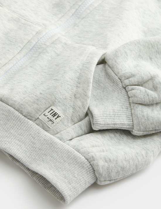 Fleece Lined Zip Up Hoodie (0-3 Yrs)