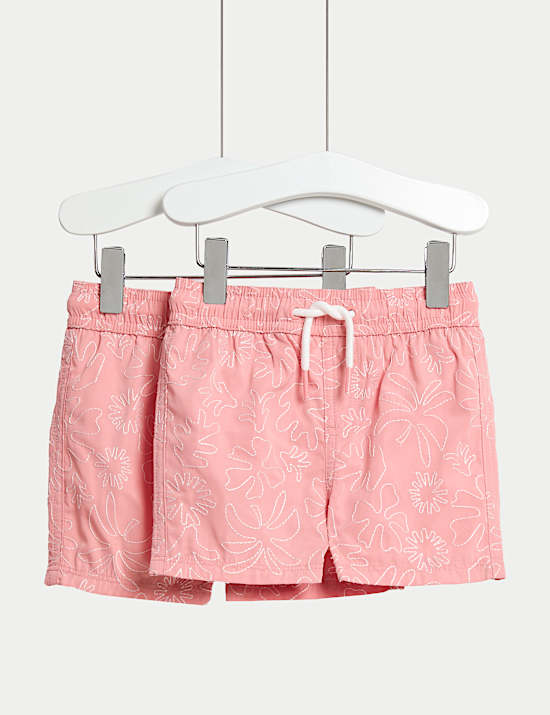 Embroidered Swim Shorts (0- 3 Yrs)