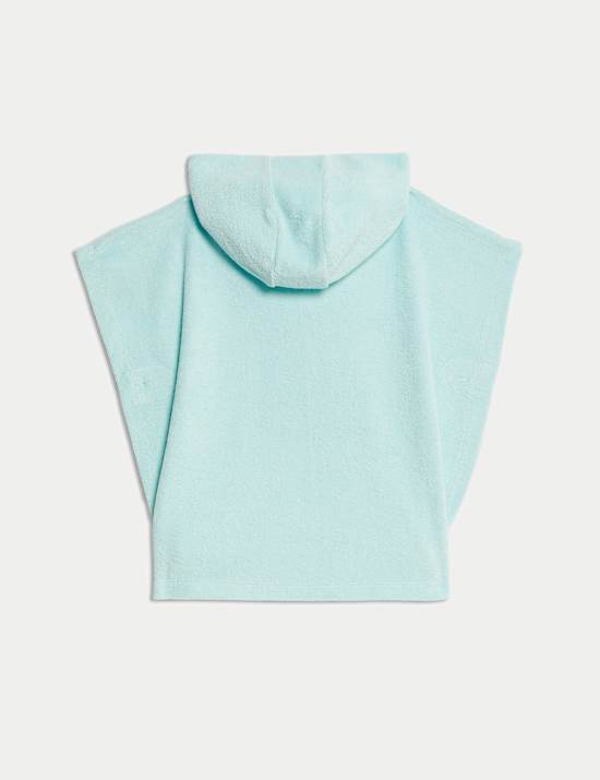 Pure Cotton Turtle Graphic Poncho (0-3 Yrs)