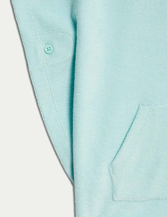 Pure Cotton Turtle Graphic Poncho (0-3 Yrs)