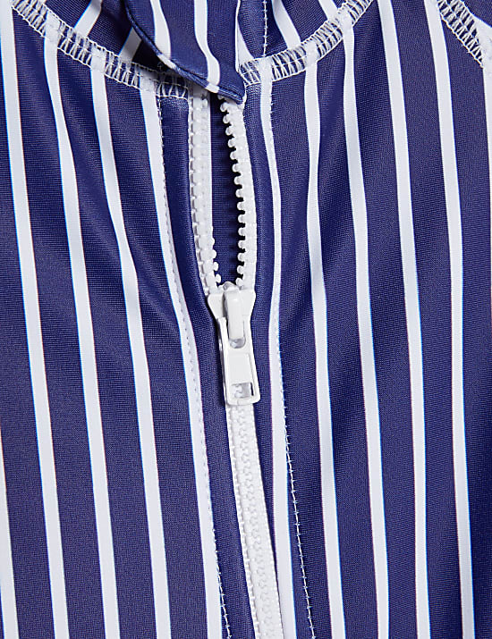 2pc Striped Zip Through Swim Set (0-3 Yrs)