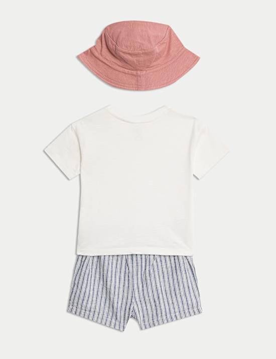 3pc Cotton Rich Peter Rabbit™ Shorts Outfit (0-3 Yrs)