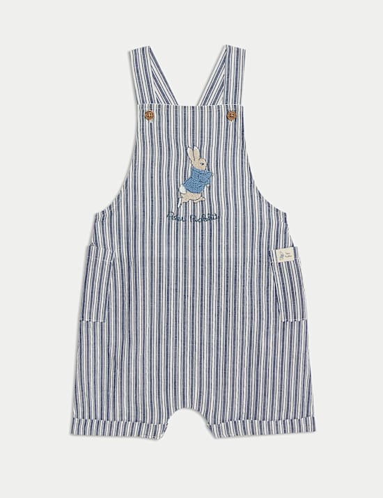 3pc Pure Cotton Peter Rabbit&trade; Striped Outfit (0-3 Yrs)