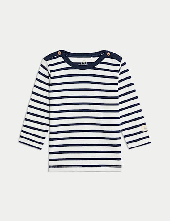 Ensemble 2&nbsp;pi&egrave;ces salopette &agrave; rayures 100&nbsp;% coton &agrave; motif Peter Rabbit&trade; (jusqu&rsquo;au 3&nbsp;ans)