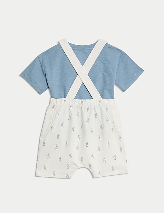 2pc Cotton Rich Peter Rabbit&trade; Bibshort (0-3 Yrs)