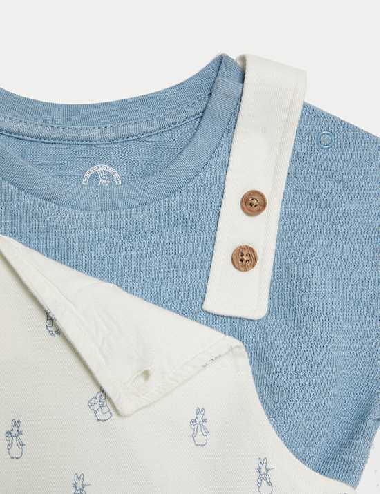 2pc Cotton Rich Peter Rabbit&trade; Bibshort (0-3 Yrs)