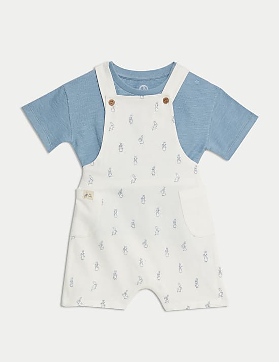 2pc Cotton Rich Peter Rabbit™ Bibshort (0-3 Yrs)