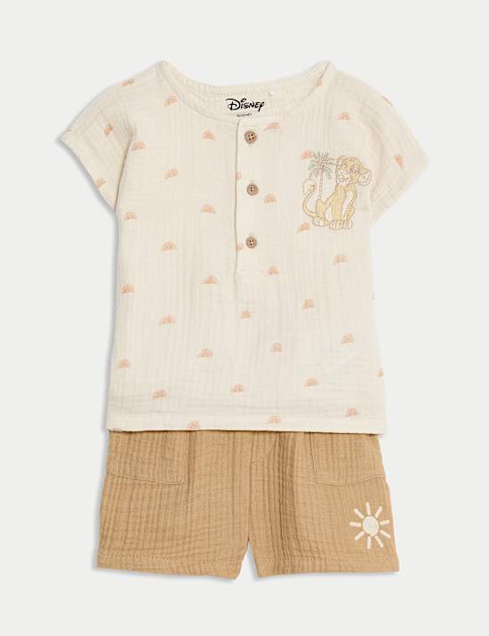 2pc Pure Cotton The Lion King&trade; Outfit (0-3 Yrs)