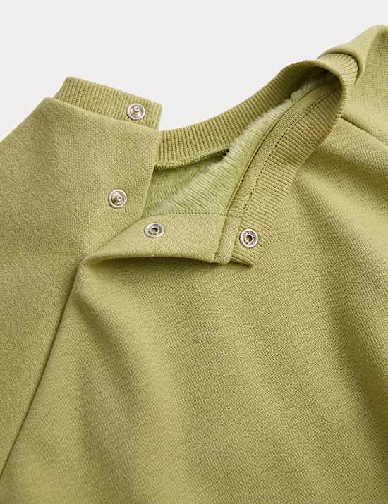 Cotton Blend Fleece Lined Sweatshirt (0-3 Yrs)