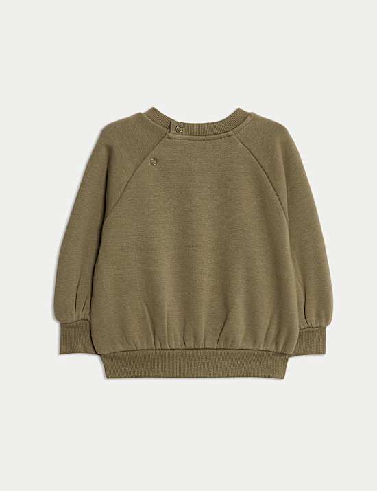 Cotton Blend Fleece Lined Sweatshirt (0-3 Yrs)