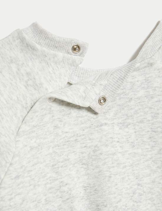 Cotton Blend Fleece Lined Sweatshirt (0-3 Yrs)