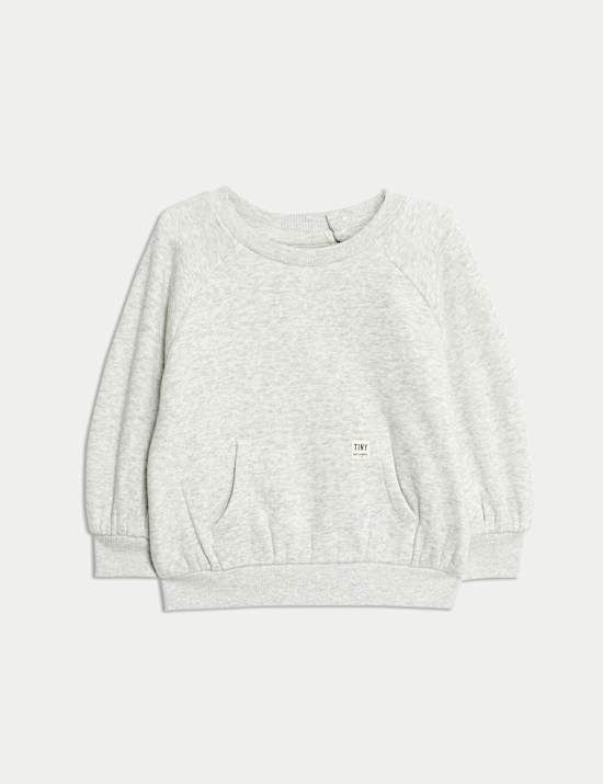 Cotton Blend Fleece Lined Sweatshirt (0-3 Yrs)