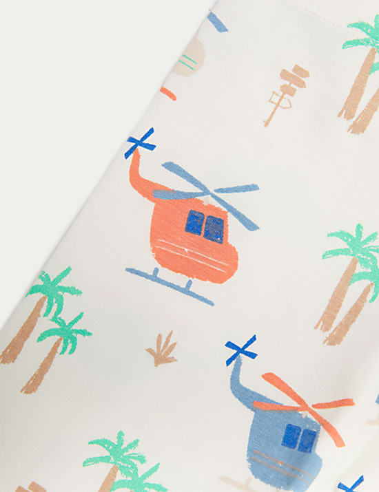 2pk Cotton Rich Printed Leggings (0-3 Yrs)