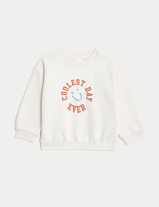 Cotton Rich 'Coolest Day Ever' Sweatshirt (0&ndash;3 Yrs)