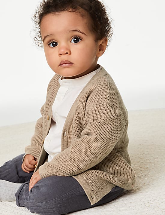 Pure Cotton Cardigan (0-3 Yrs)