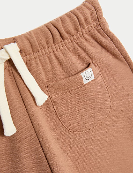 Cotton Blend Fleece Lined Joggers (0-3 Yrs)