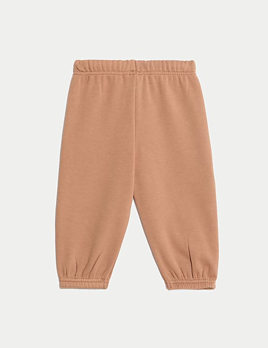 Cotton Blend Fleece Lined Joggers (0-3 Yrs)
