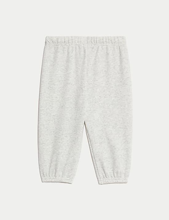 Jogger από σύμμεικτο βαμβάκι με φλις επένδυση (0-3 ετών)